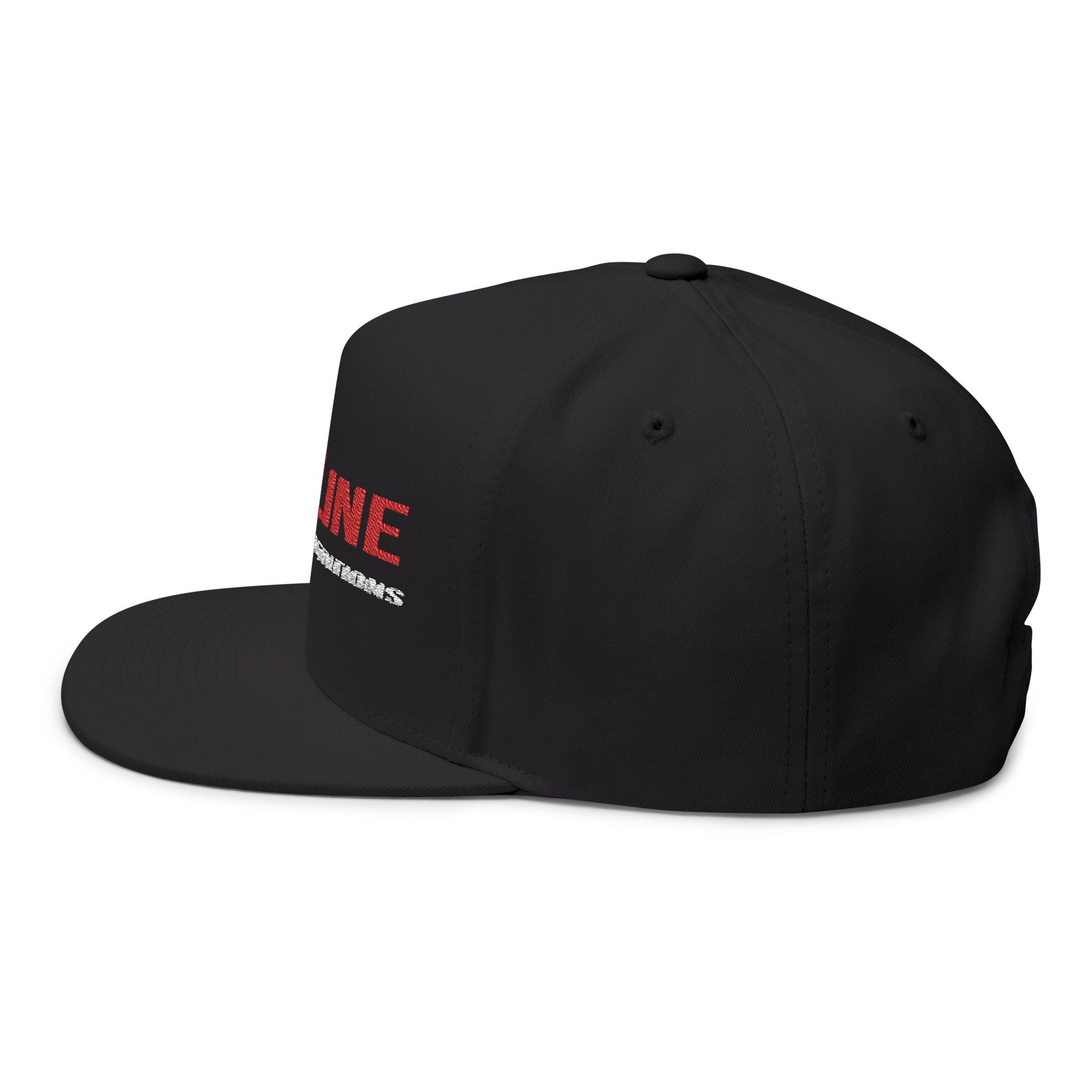 Flat Bill Cap - Redline Desert Explorations Embroidered Snapback