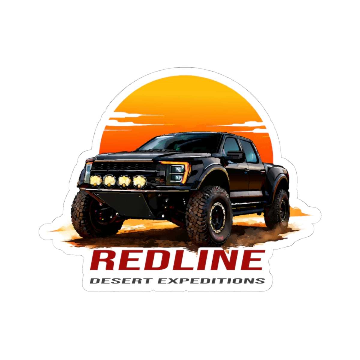 Redline Desert Expeditions Logo Sticker