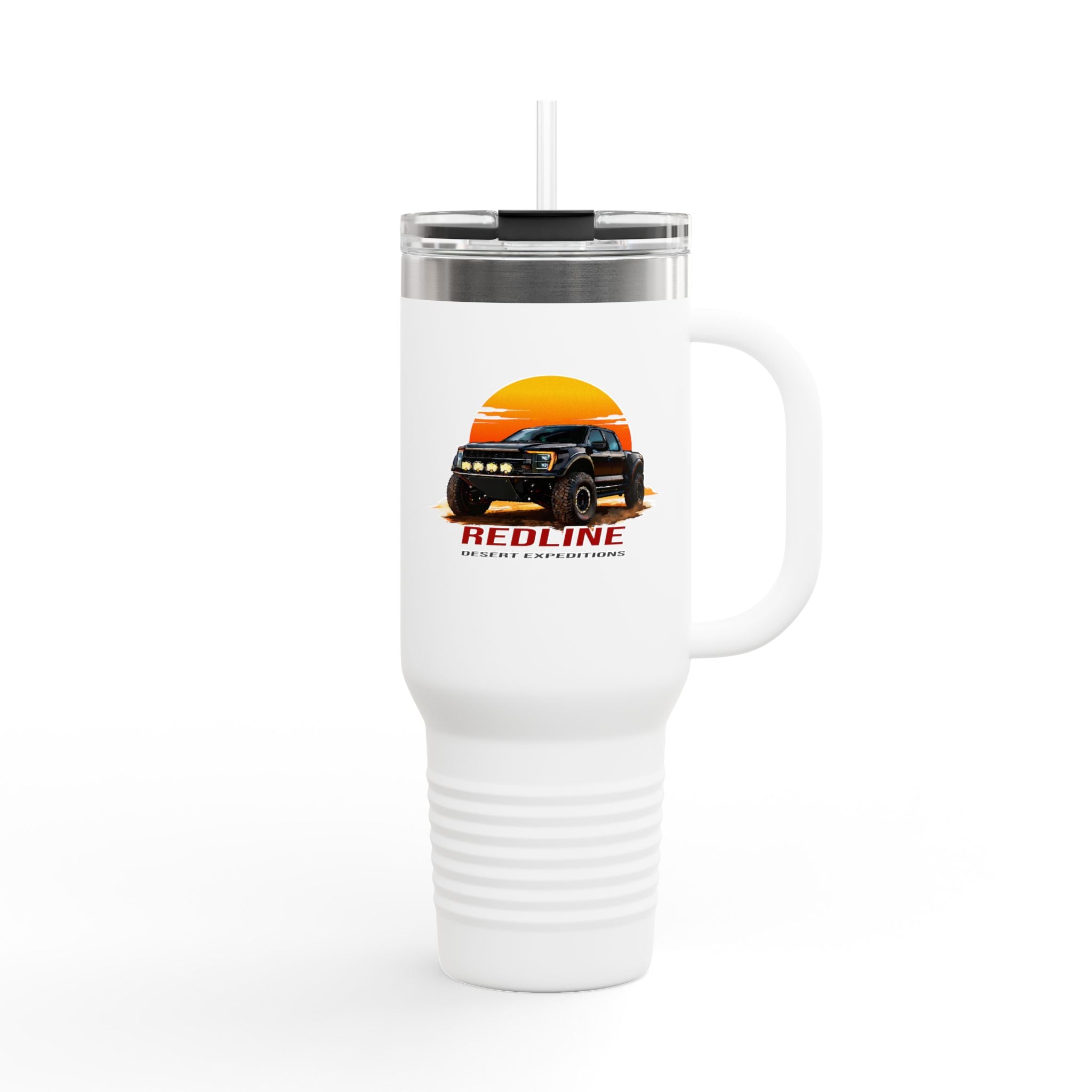 40oz Insulated Travel Mug — 'Redline Desert Expeditions Logo Design'