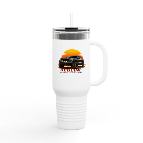 40oz Insulated Travel Mug — 'Redline Desert Expeditions Logo Design'