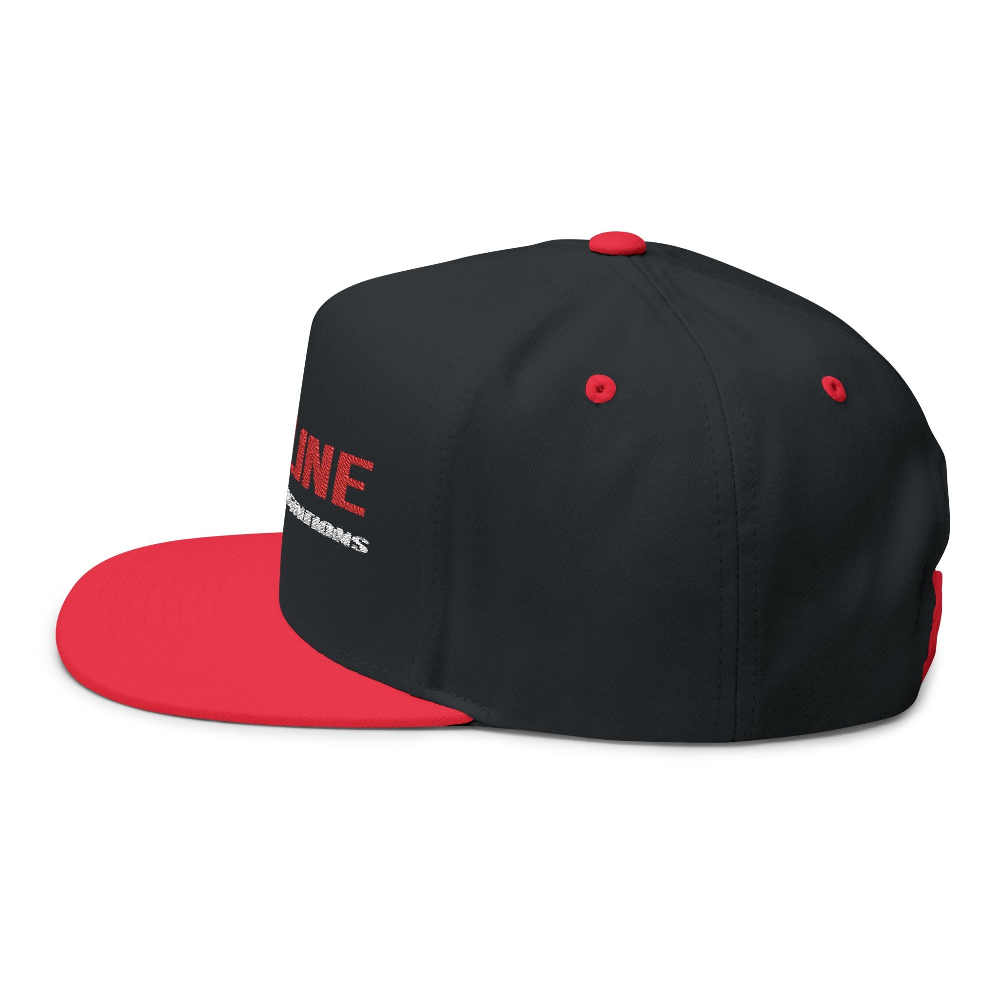 Flat Bill Cap - Redline Desert Explorations Embroidered Snapback