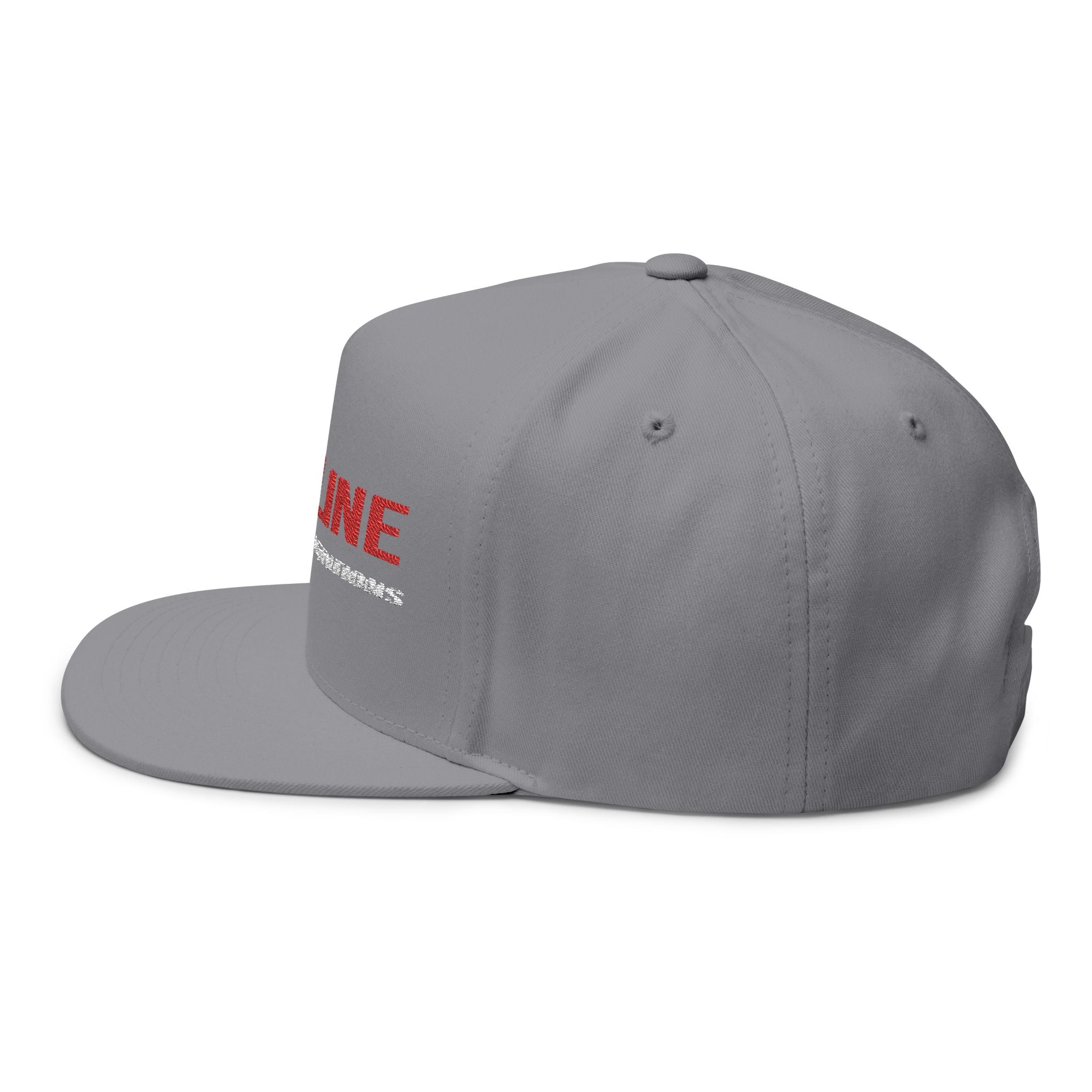 Flat Bill Cap - Redline Desert Explorations Embroidered Snapback