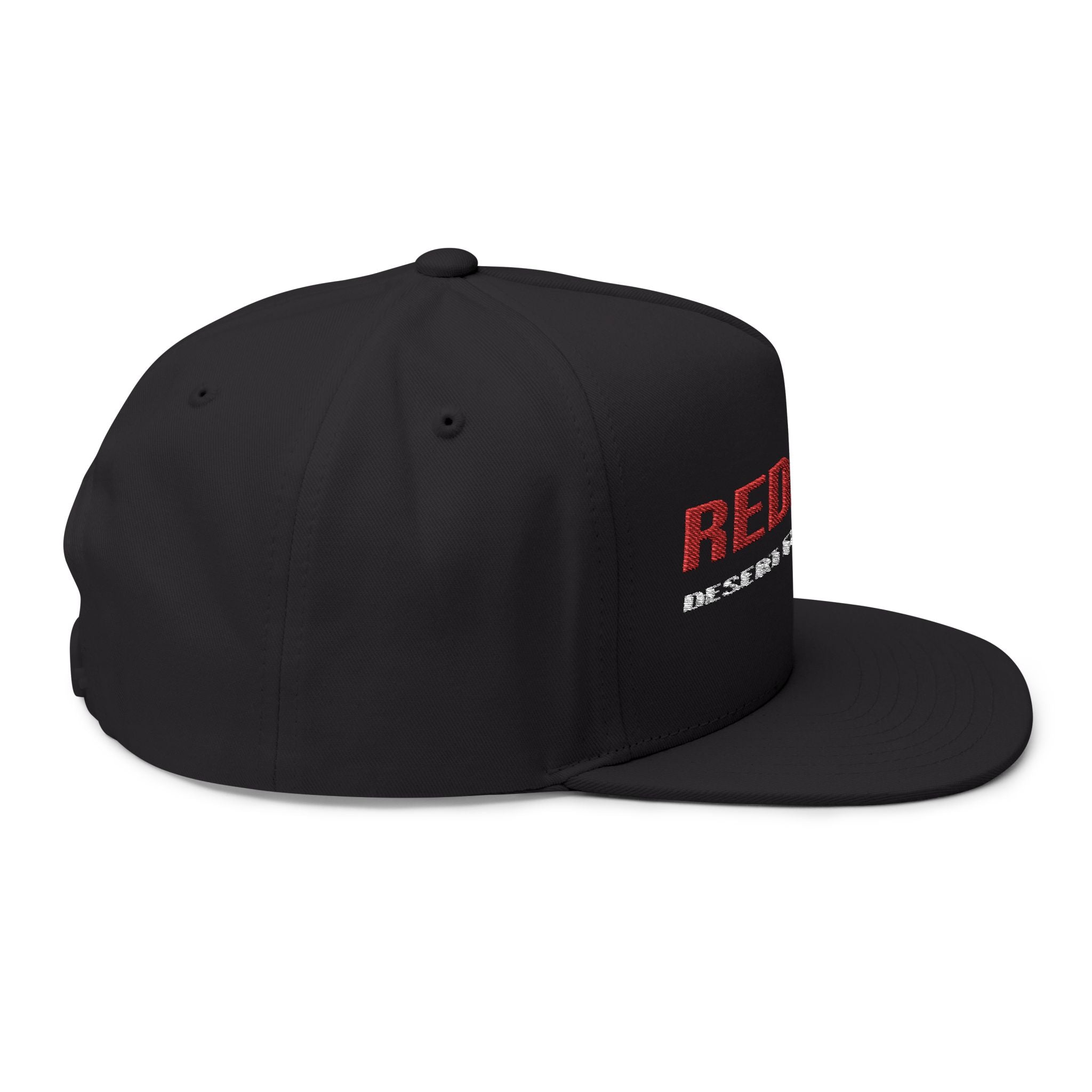 Flat Bill Cap - Redline Desert Explorations Embroidered Snapback