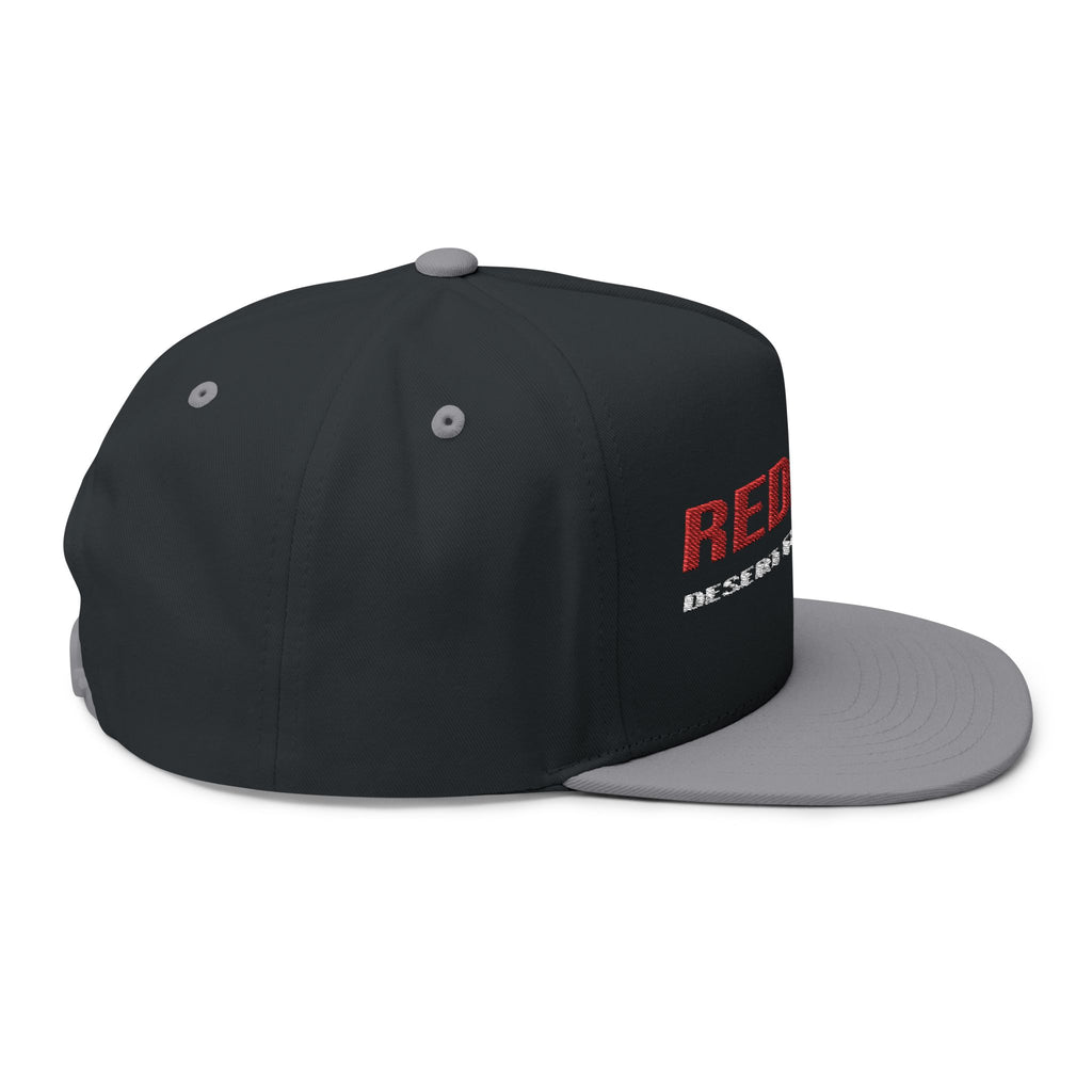 Flat Bill Cap - Redline Desert Explorations Embroidered Snapback