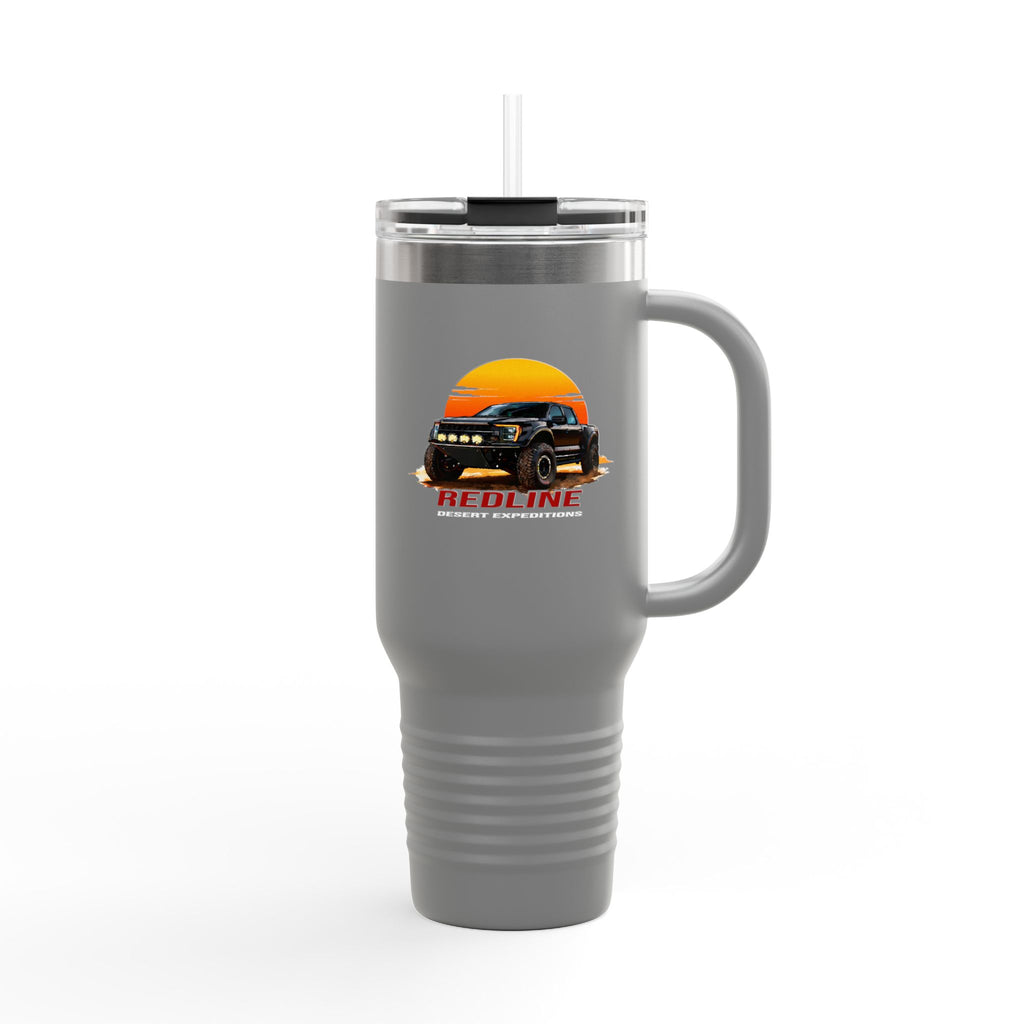 40oz Insulated Travel Mug — 'Redline Desert Expeditions Logo Design'
