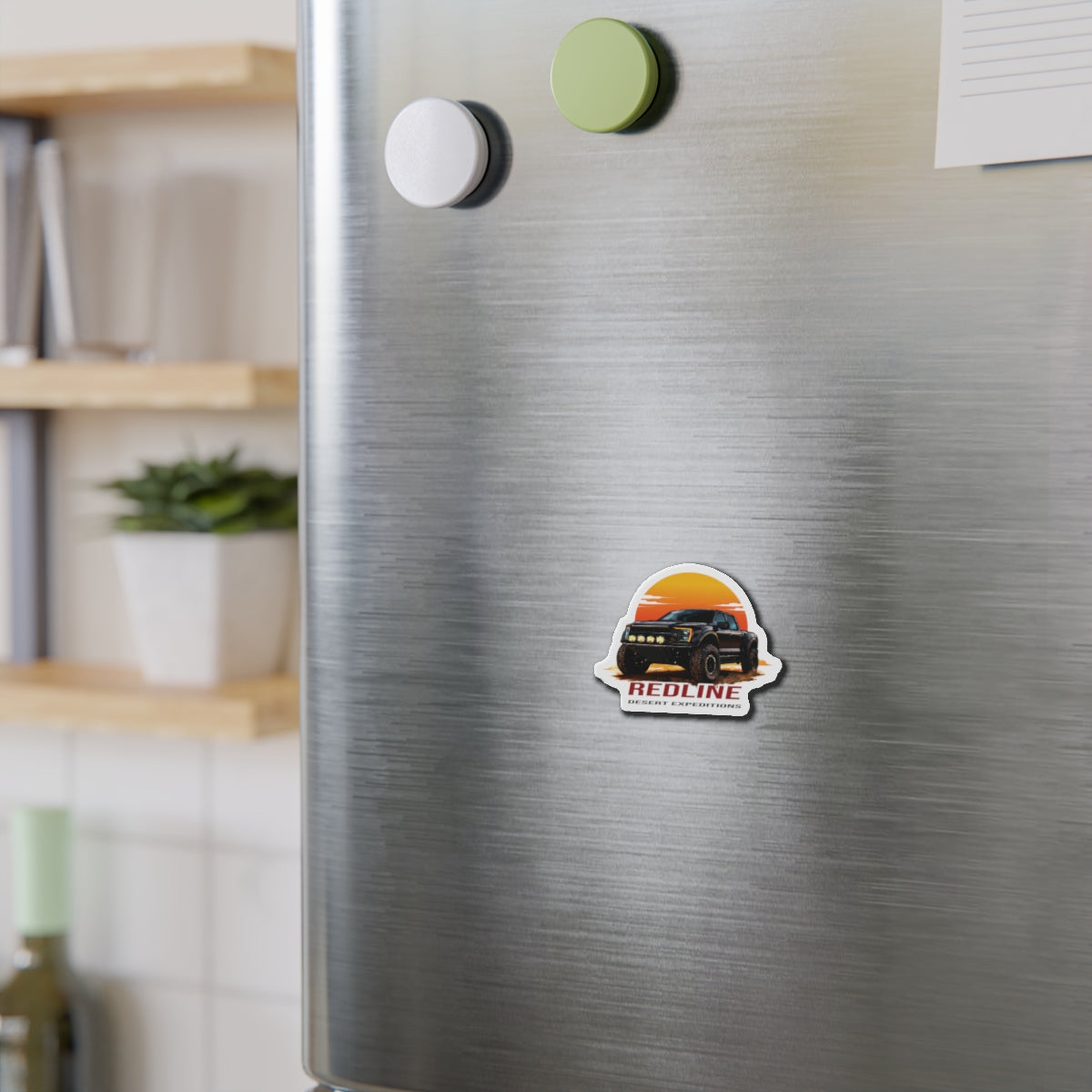 Die-Cut Magnet — "Redline Desert Expeditions" Off-Road magnet